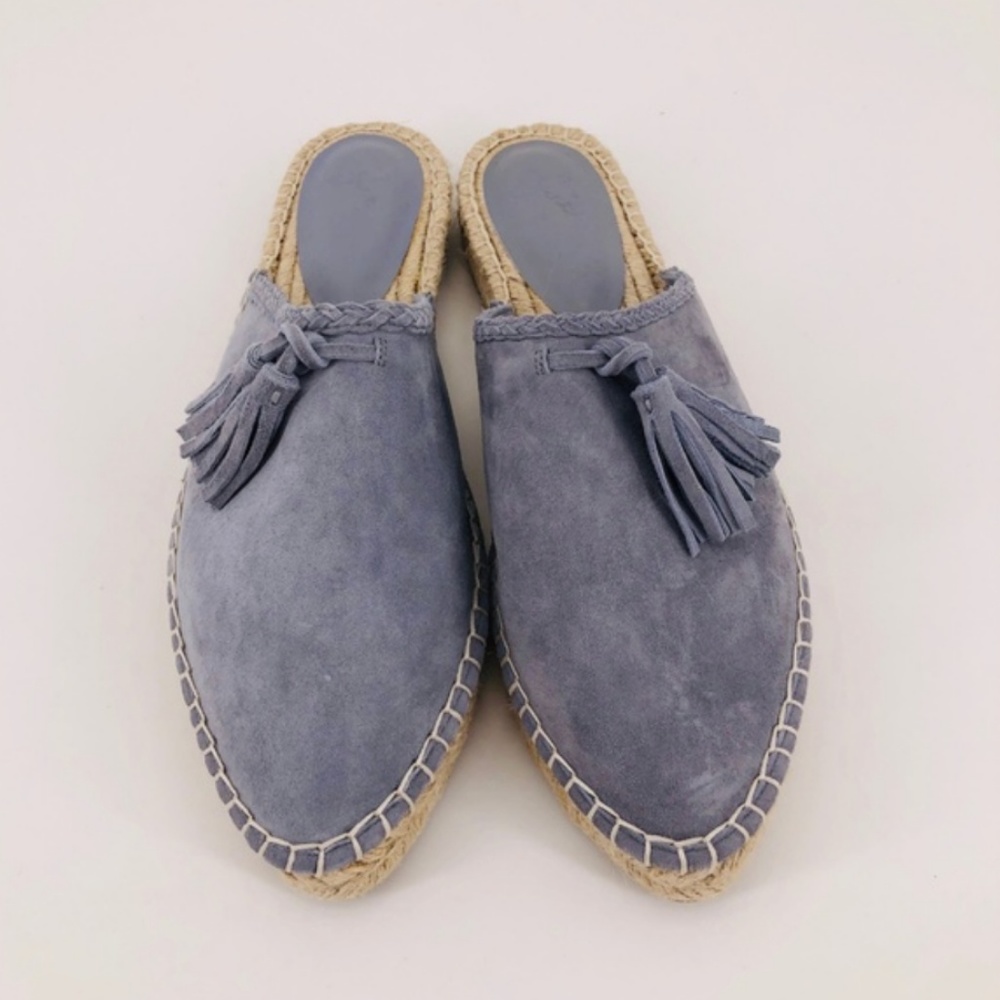 JOIE Walda Tassel Suede Espadrille Mules